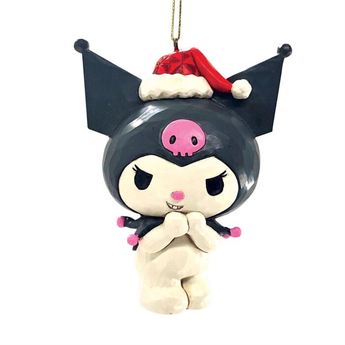 Kuromi w/Christmas Hat Ornament